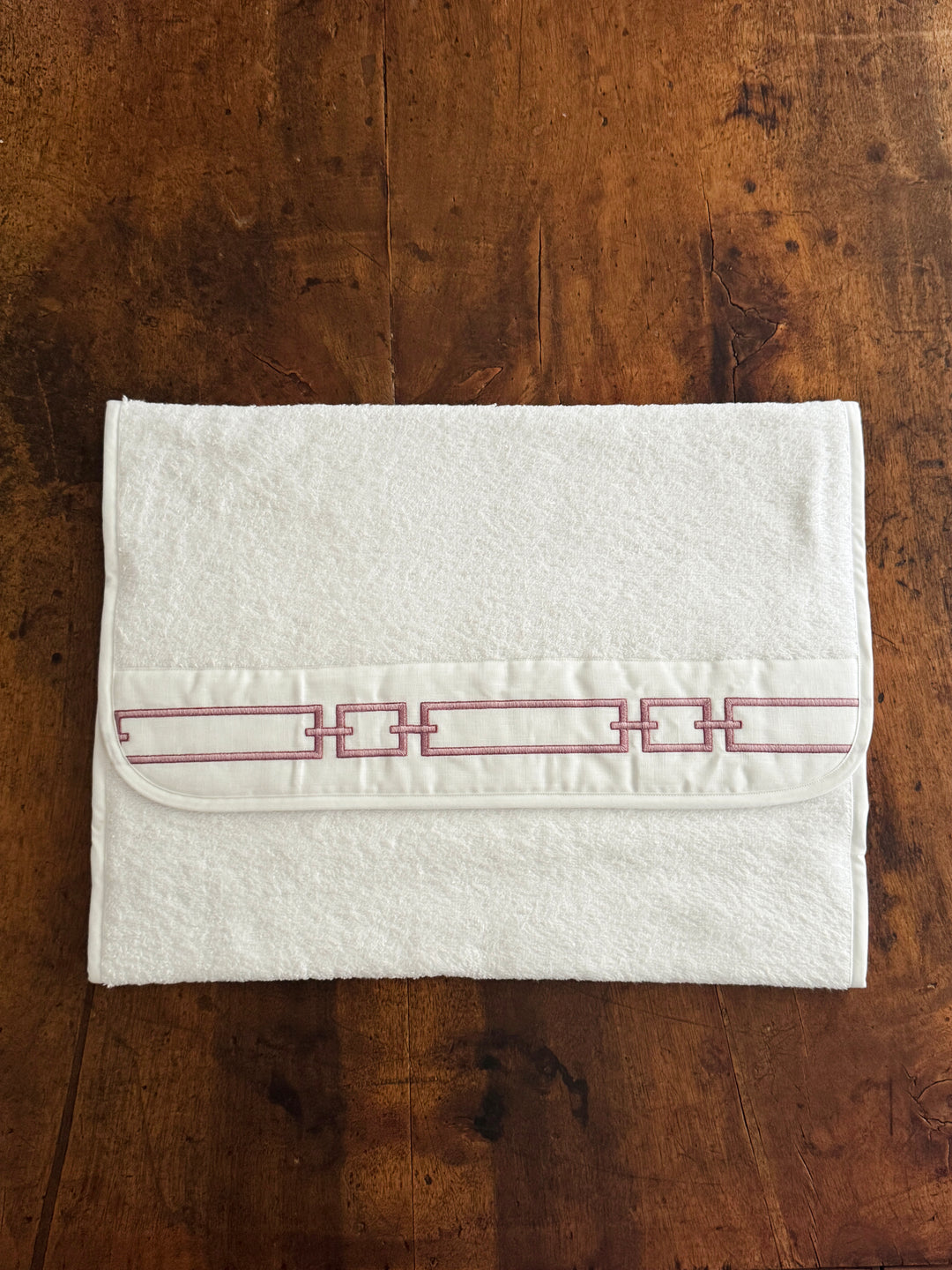 CHAINS TERRY MAT - WHITE/PINK