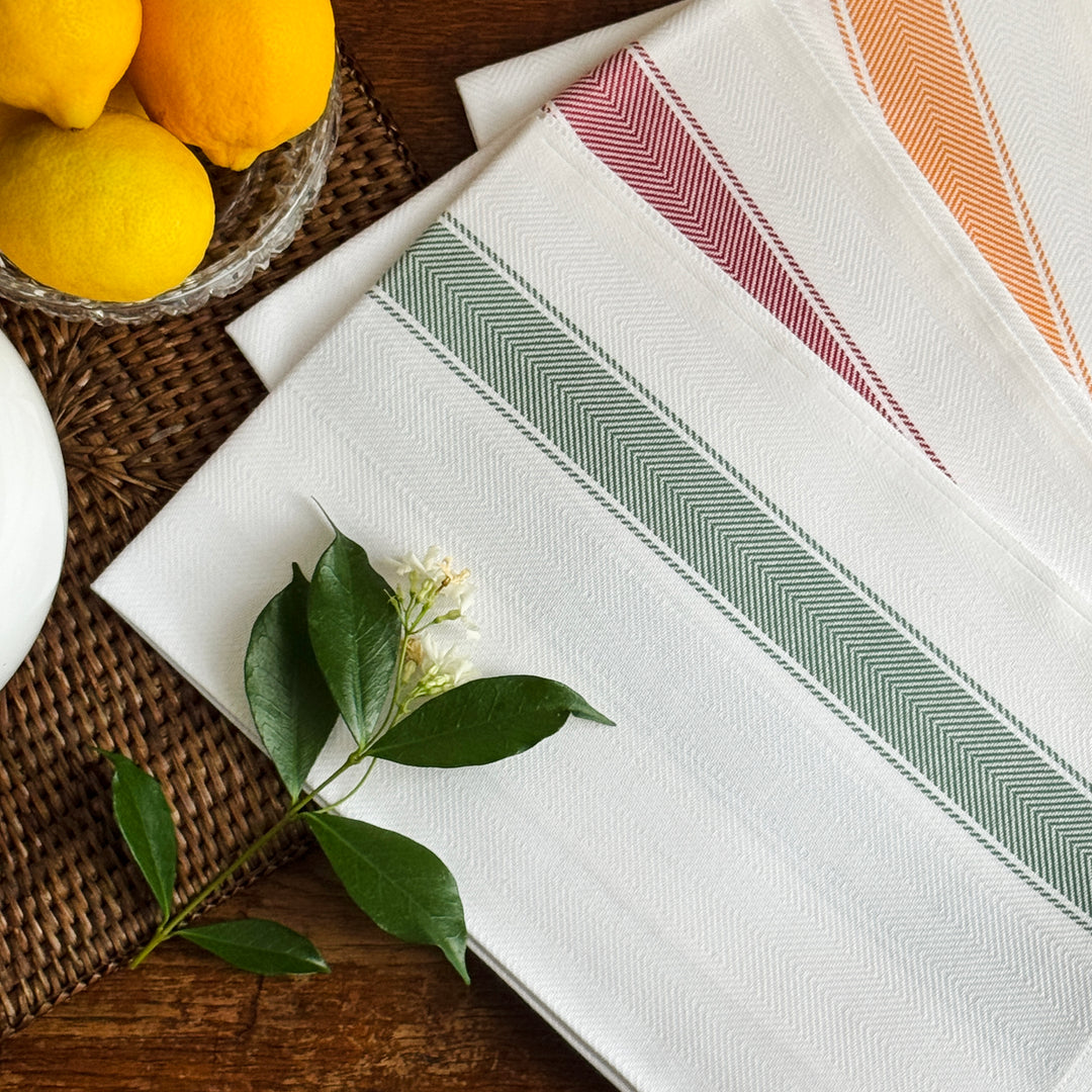 KITCHEN TOWEL - GREEN BAND