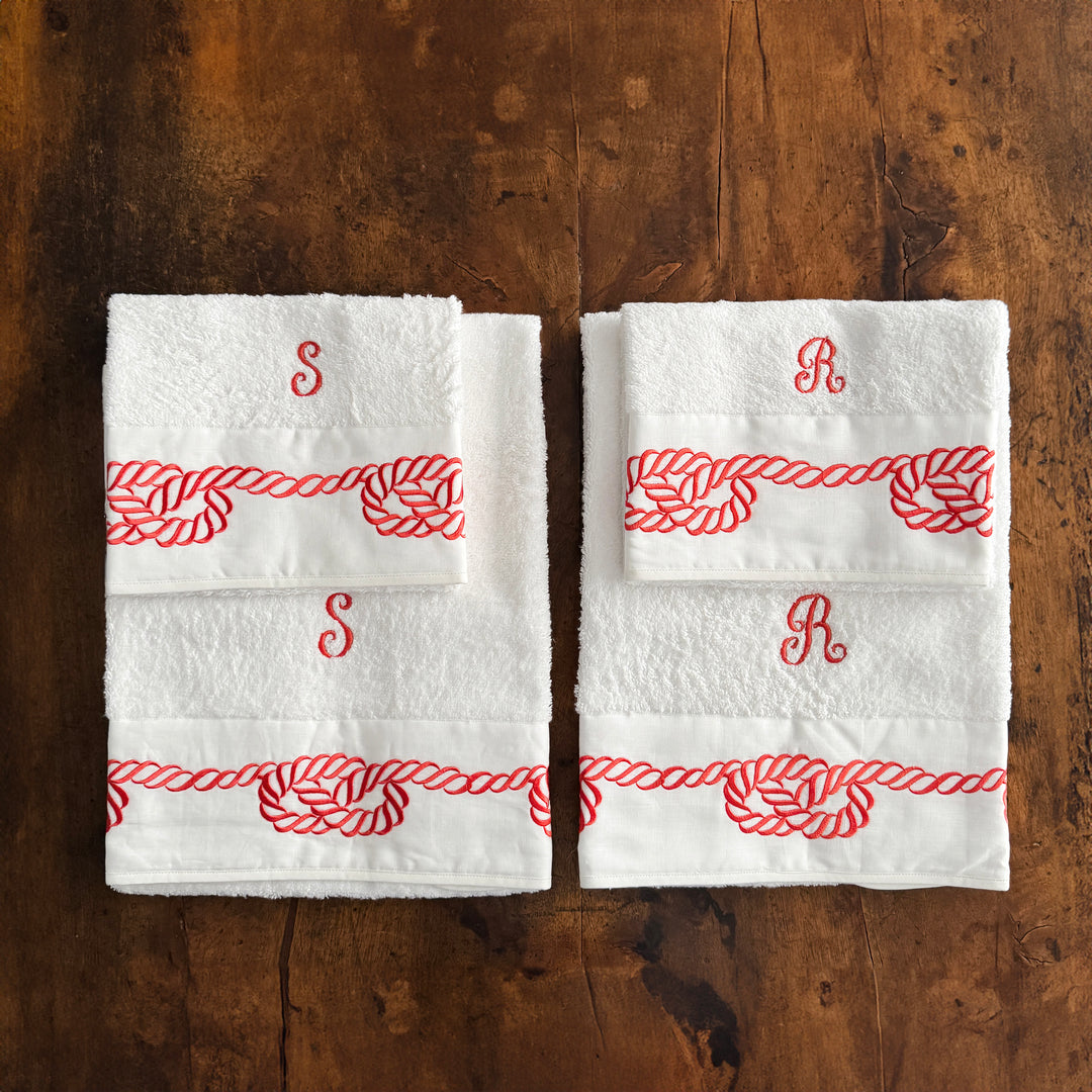ROPE TOWEL SET - LOBSTER