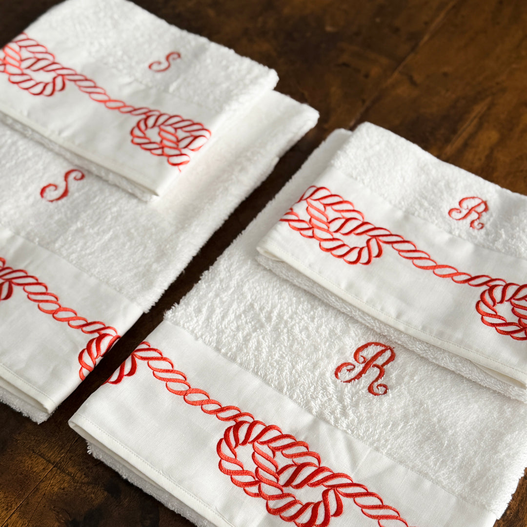 ROPE TOWEL SET - LOBSTER
