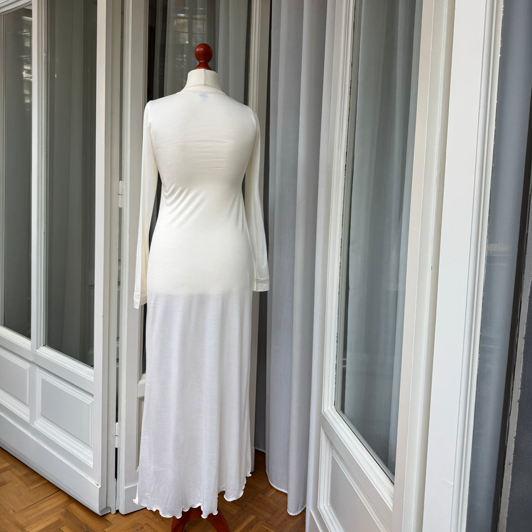GEMMA NIGHTGOWN LONG SLEEVES - CREAM