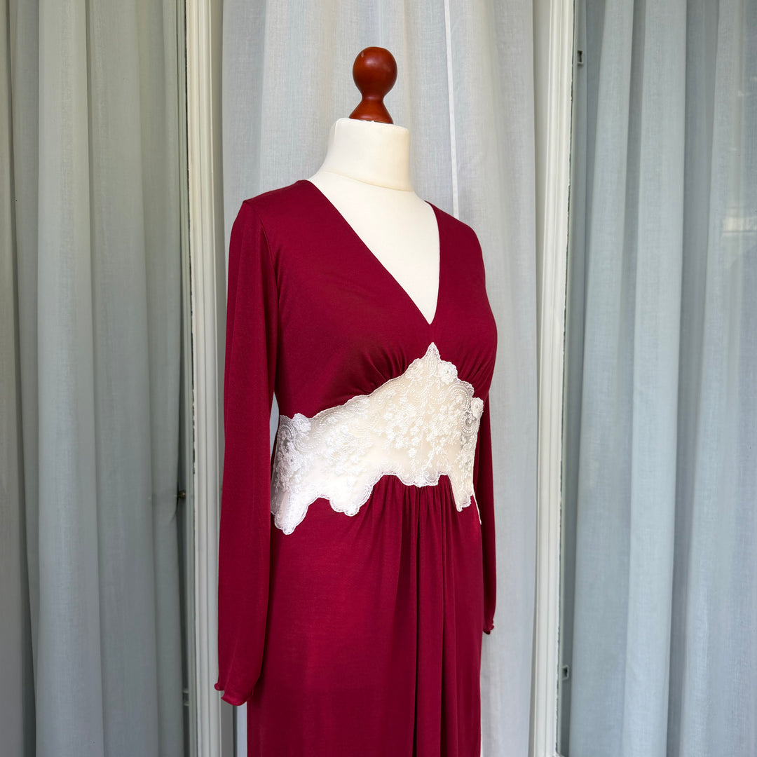 CLARA NIGHTGOWN - BORDEAUX