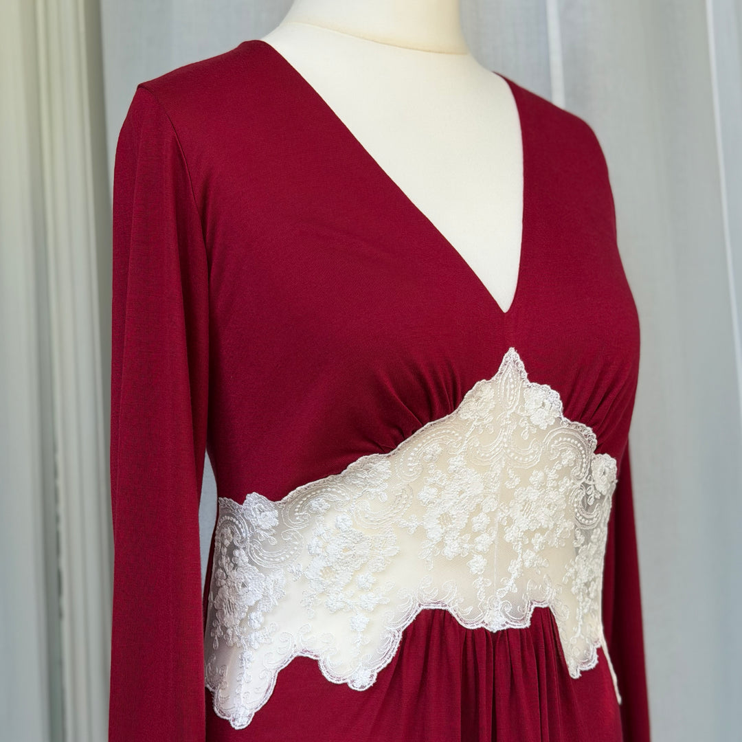 CLARA NIGHTGOWN - BORDEAUX