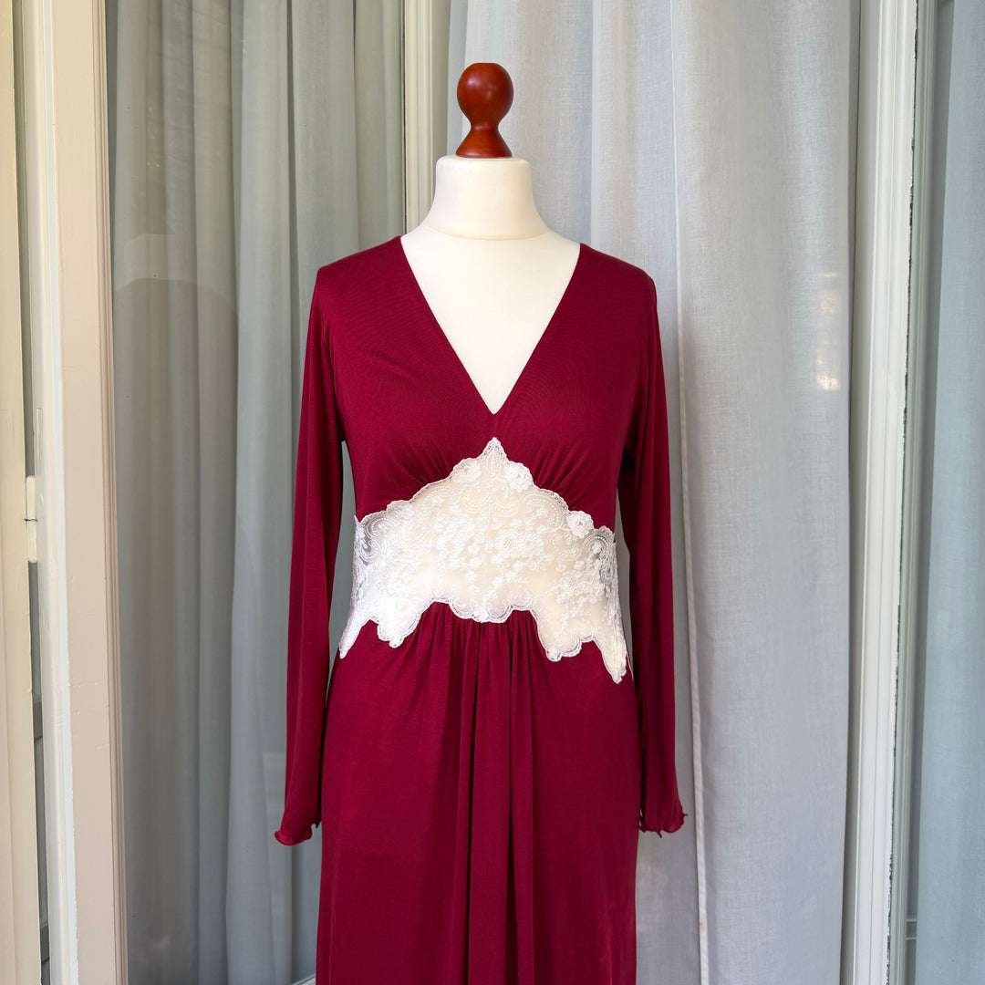 CLARA NIGHTGOWN - BORDEAUX