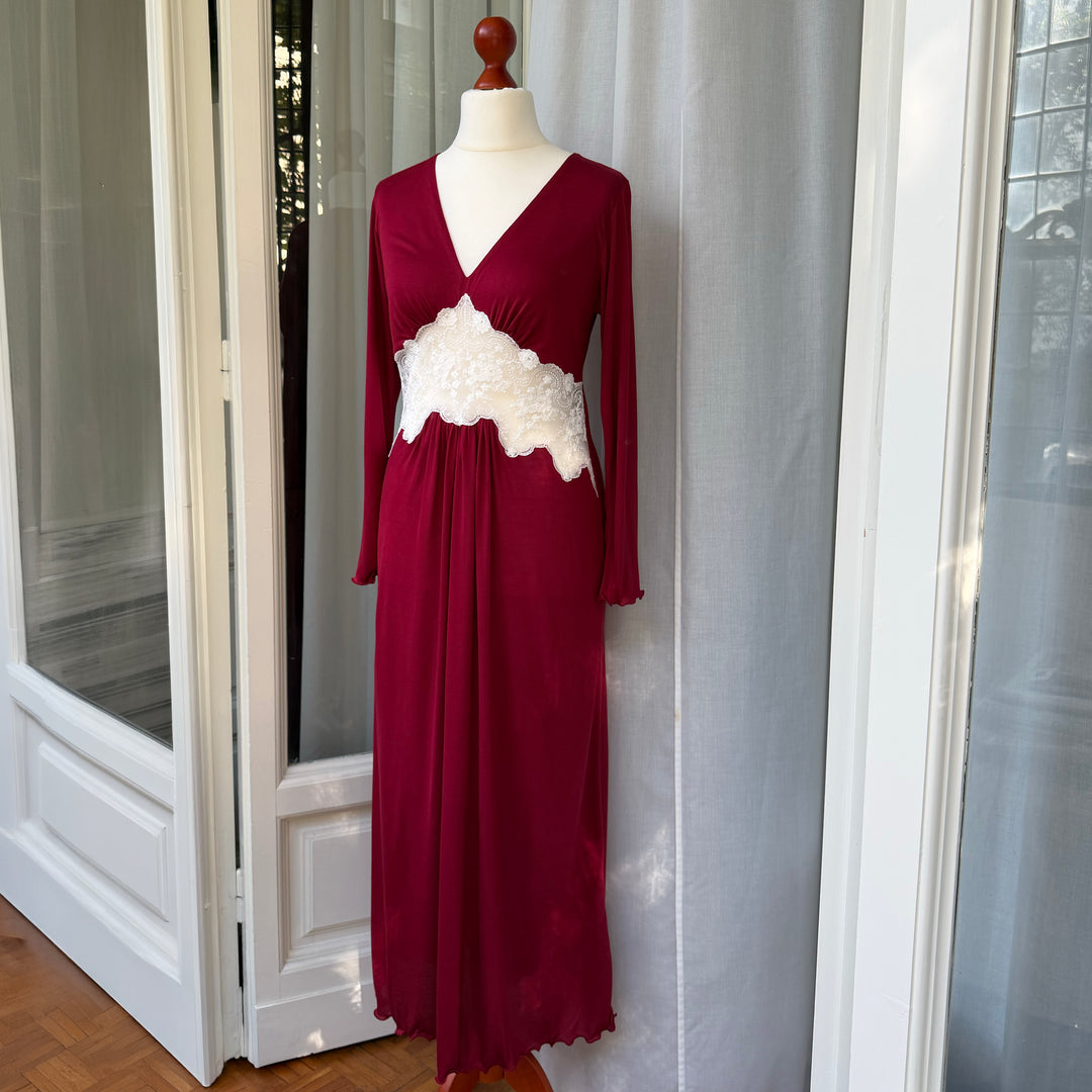 CLARA NIGHTGOWN - BORDEAUX