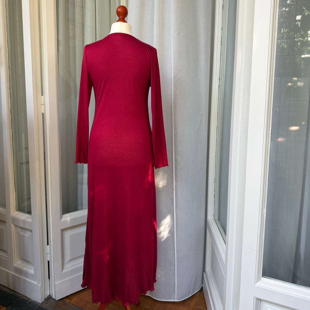 CLARA NIGHTGOWN - BORDEAUX