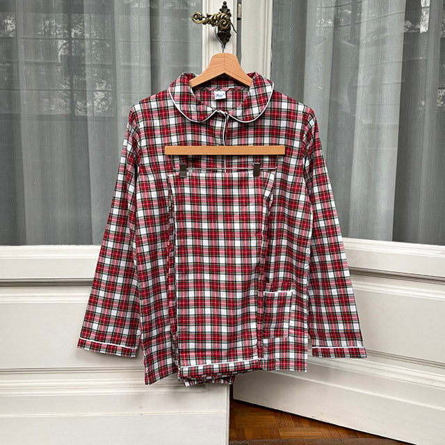 RED TARTAN PYJAMA - WOMAN