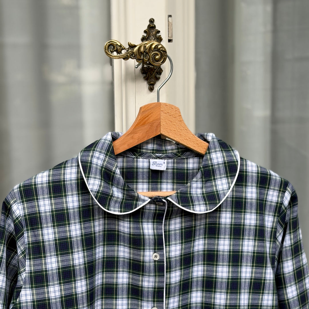 BLU TARTAN PYJAMA - WOMAN