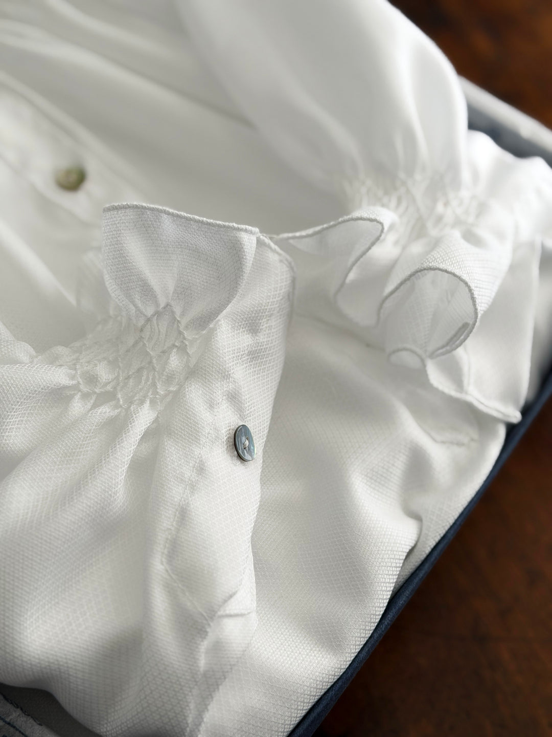 NIGHTGOWN WITH SMOCK - LONG SLEEVE