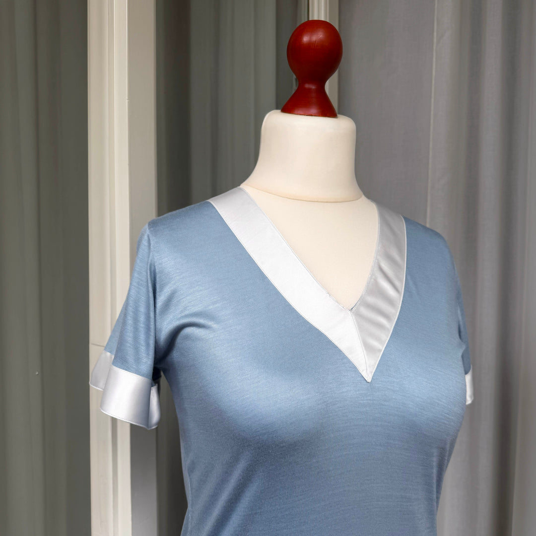 CAMICIA DA NOTTE CATIA - BLU