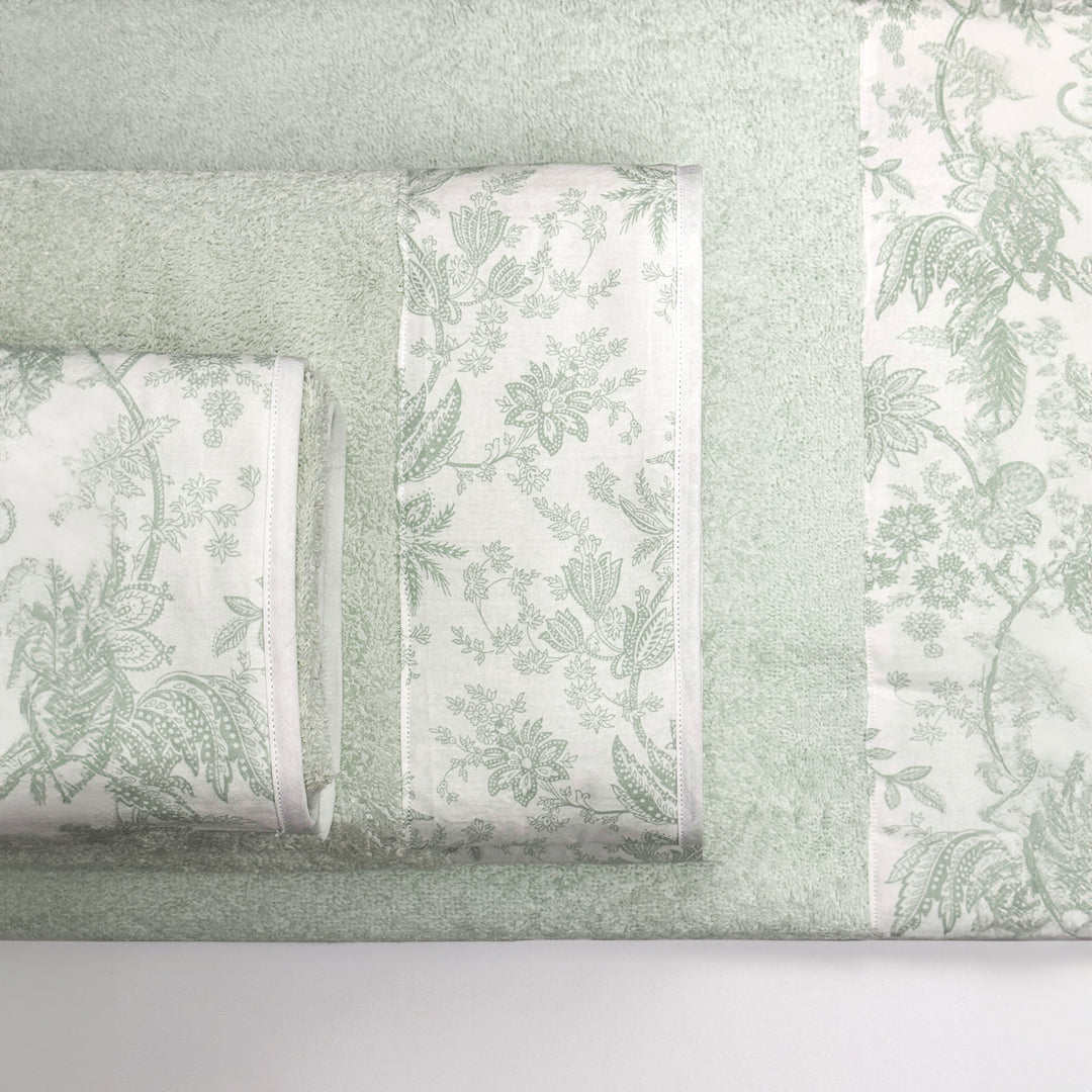 LEAVES FULL BATH SET - GREEN