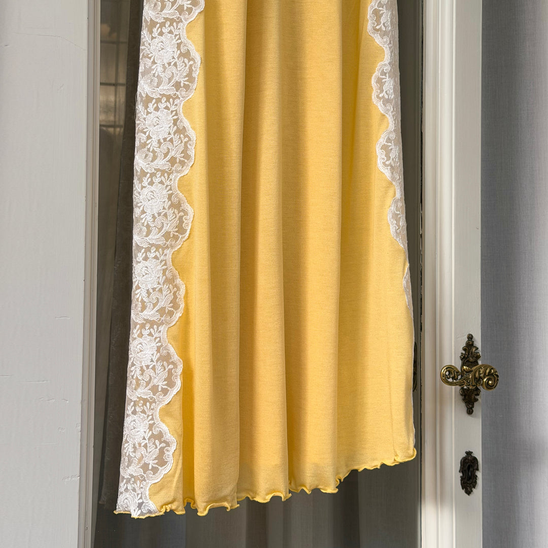 CAMICIA DA NOTTE ARISA MANICA CORTA - GIALLO