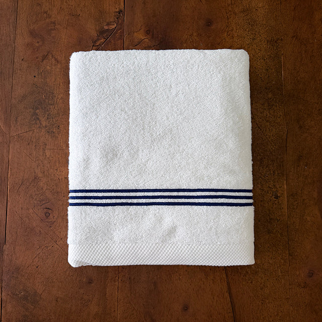 RIGHE - TELO BIANCO/NAVY