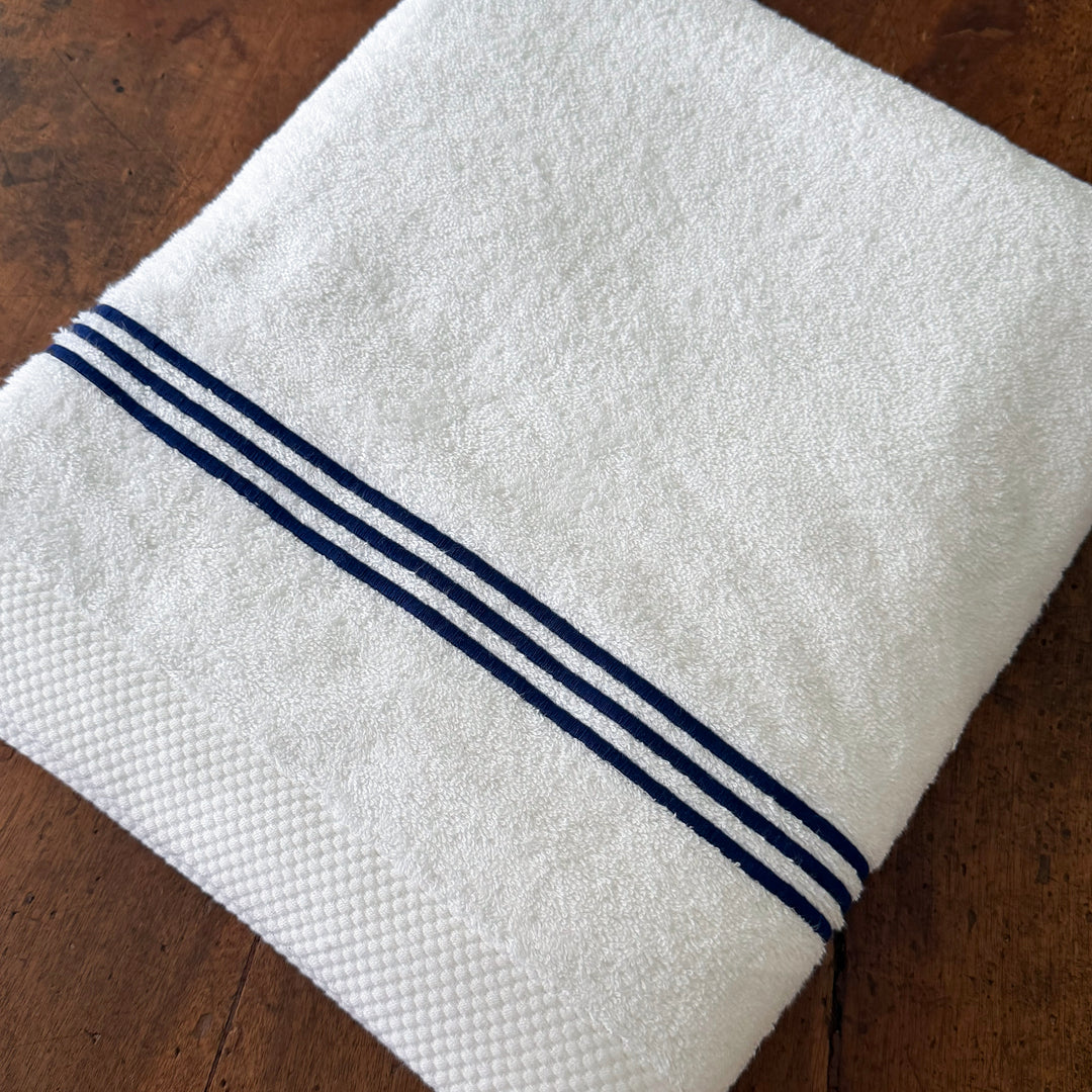 RIGHE - TELO BIANCO/NAVY