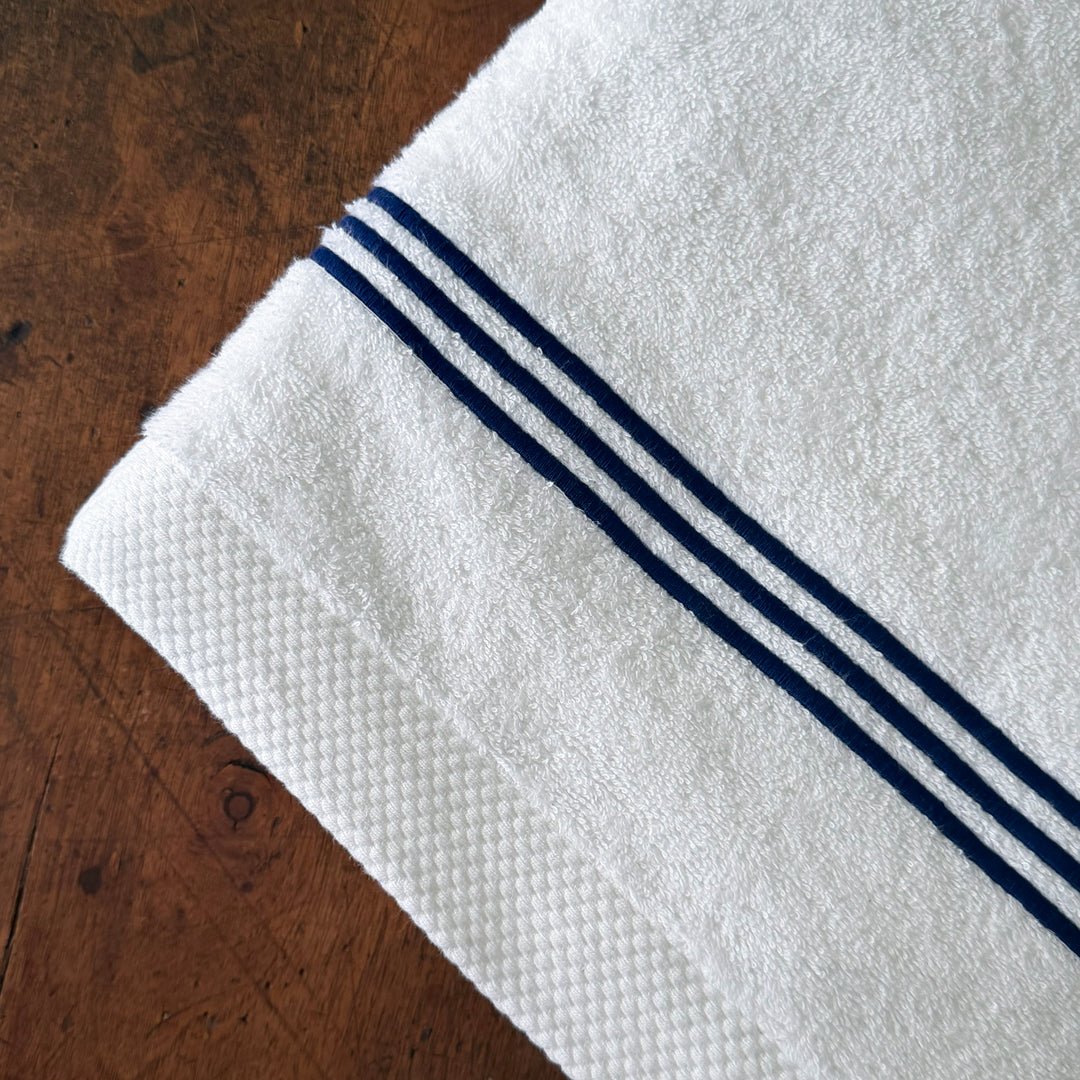 RIGHE - TELO BIANCO/NAVY