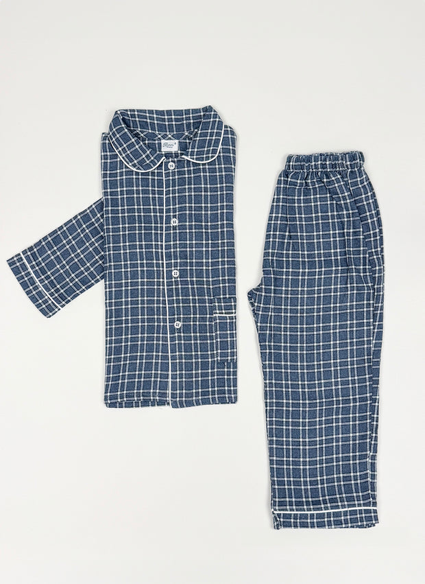 BLUE TARTAN PYJAMA - MAN