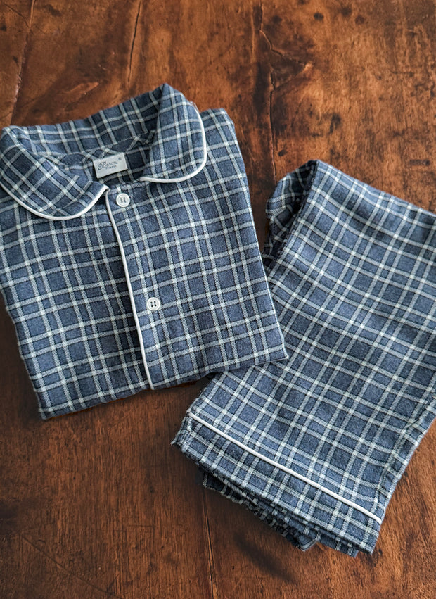 BLUE TARTAN PYJAMA - MAN