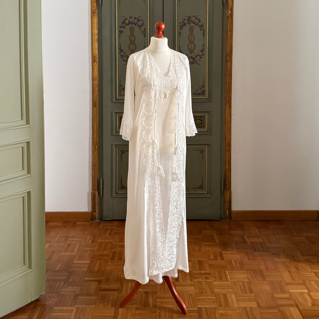 DILETTA DRESSING GOWN - CREAM