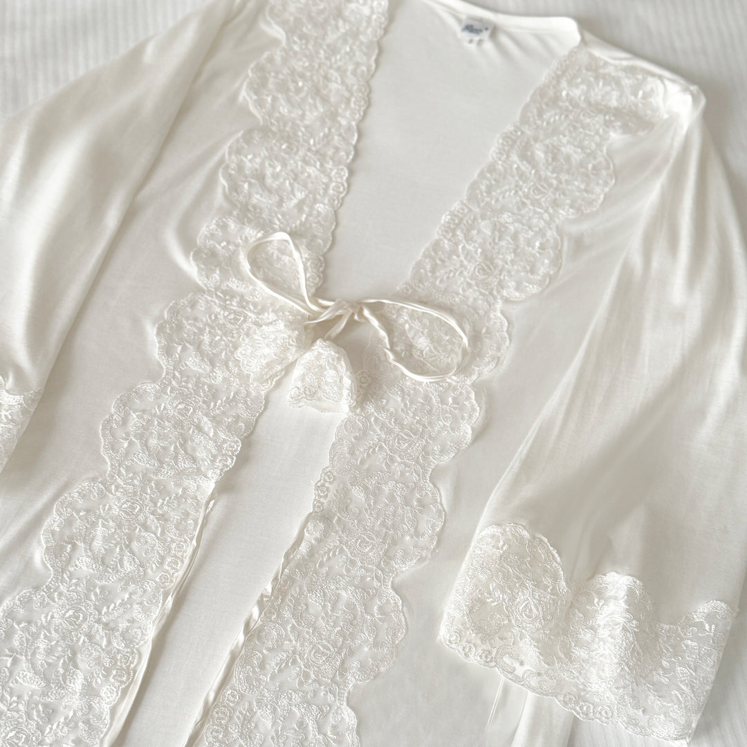 DILETTA DRESSING GOWN - CREAM