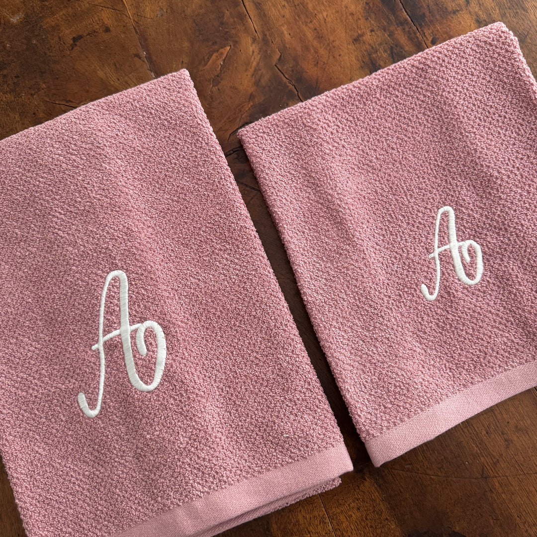 MICRO JACQUARD - COPPIA SPUGNA ROSA