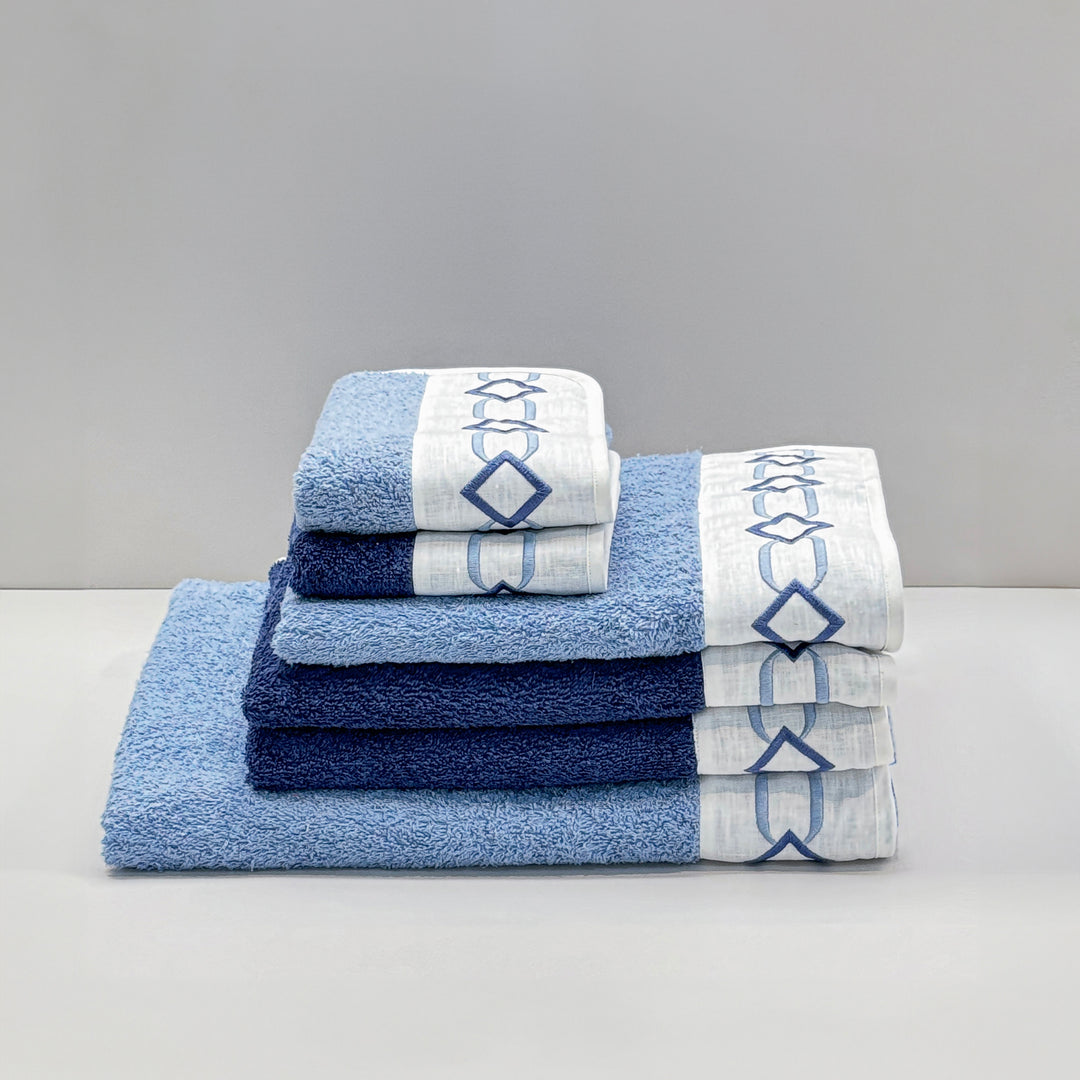 LAURA TOWEL SET - BLUE NAVY