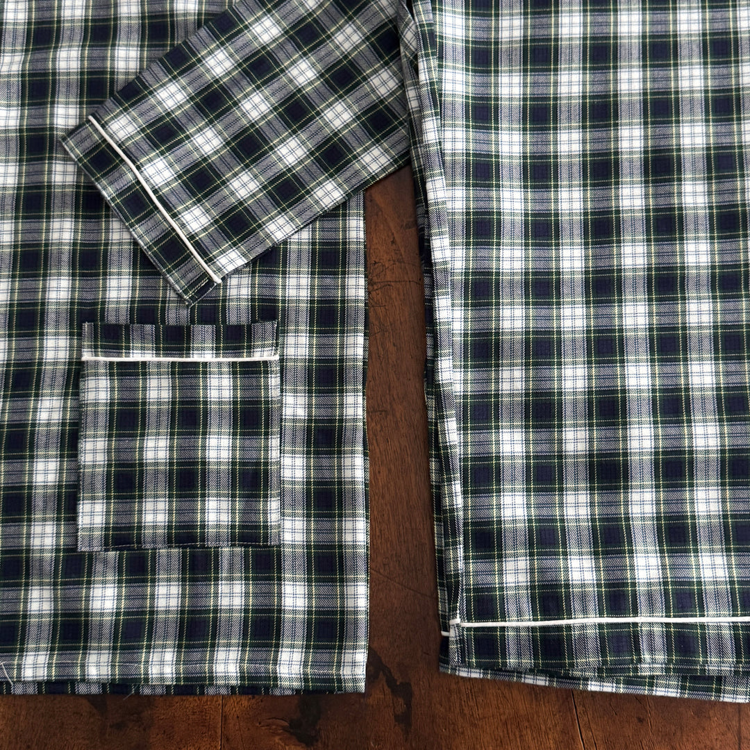 BLU TARTAN PYJAMA - WOMAN
