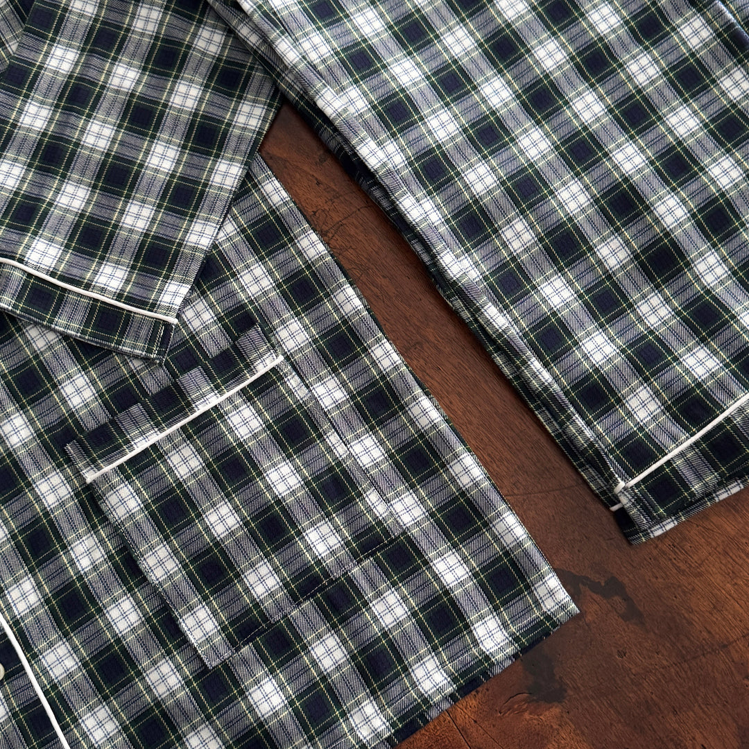 BLU TARTAN PYJAMA - WOMAN