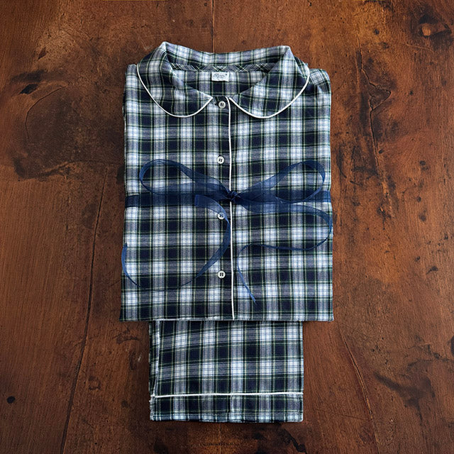 BLU TARTAN PYJAMA - WOMAN
