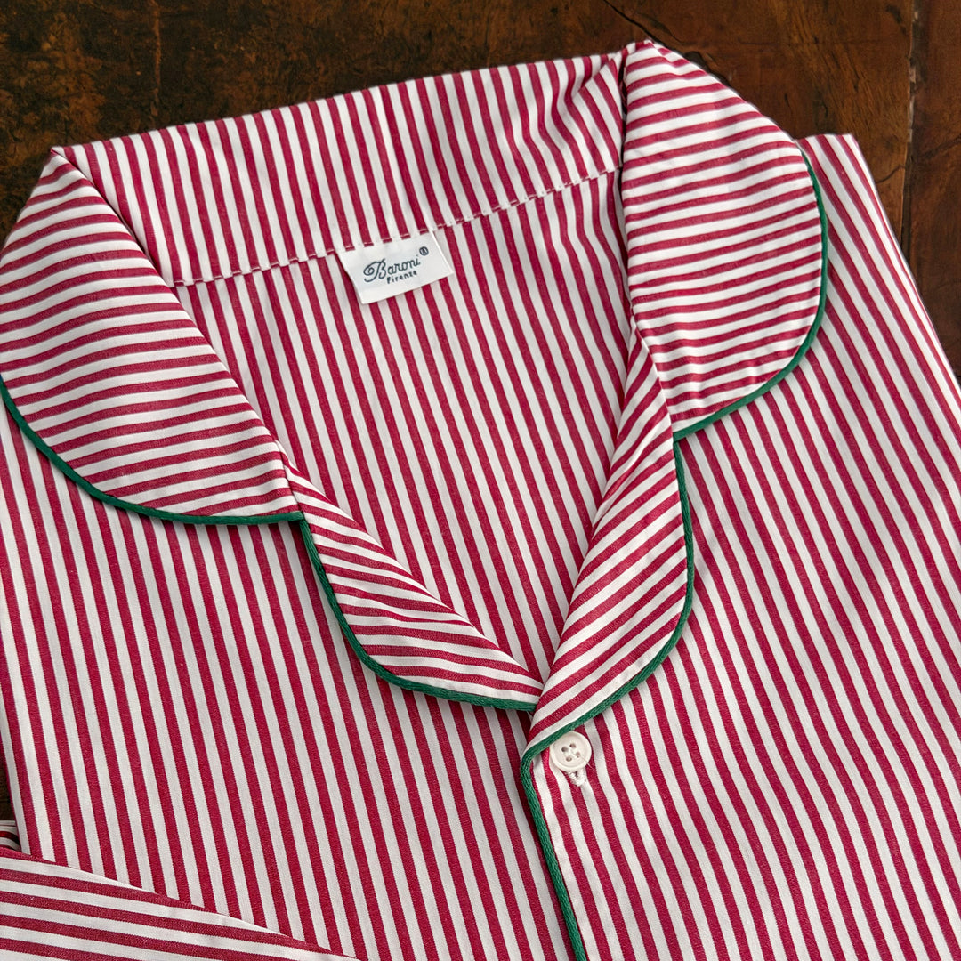 STRIPED PYJAMA RED - MAN