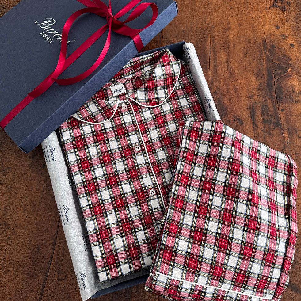 RED TARTAN PYJAMA - WOMAN