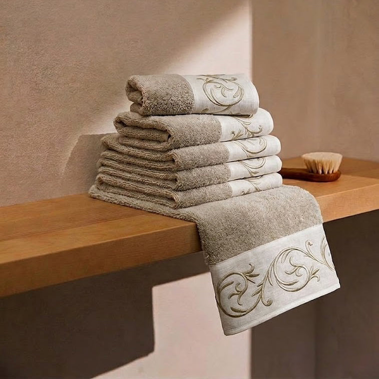 ALTHEA - SET 5 PEZZI DI SPUGNA BEIGE