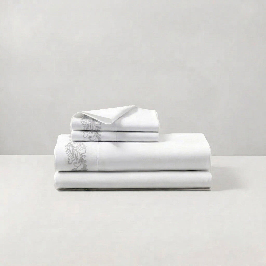 COMPLETO LENZUOLO AREALE - BIANCO/GRIGIO