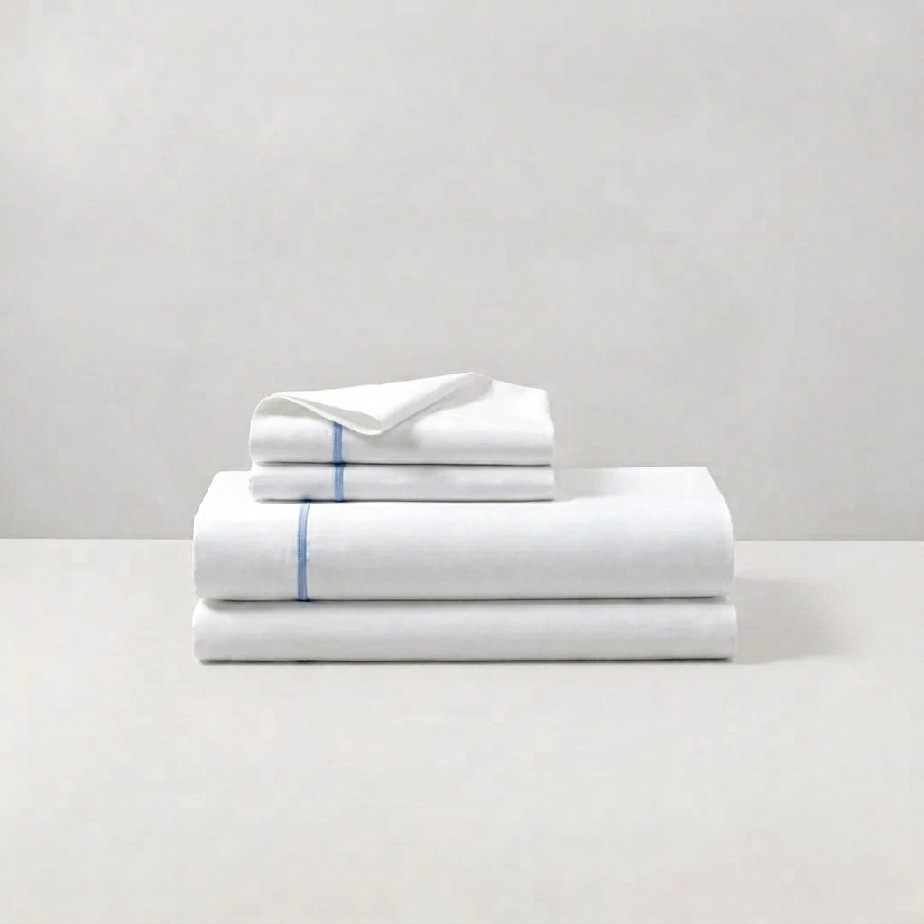 CORDONETTO BED SET - WHITE/AVIO