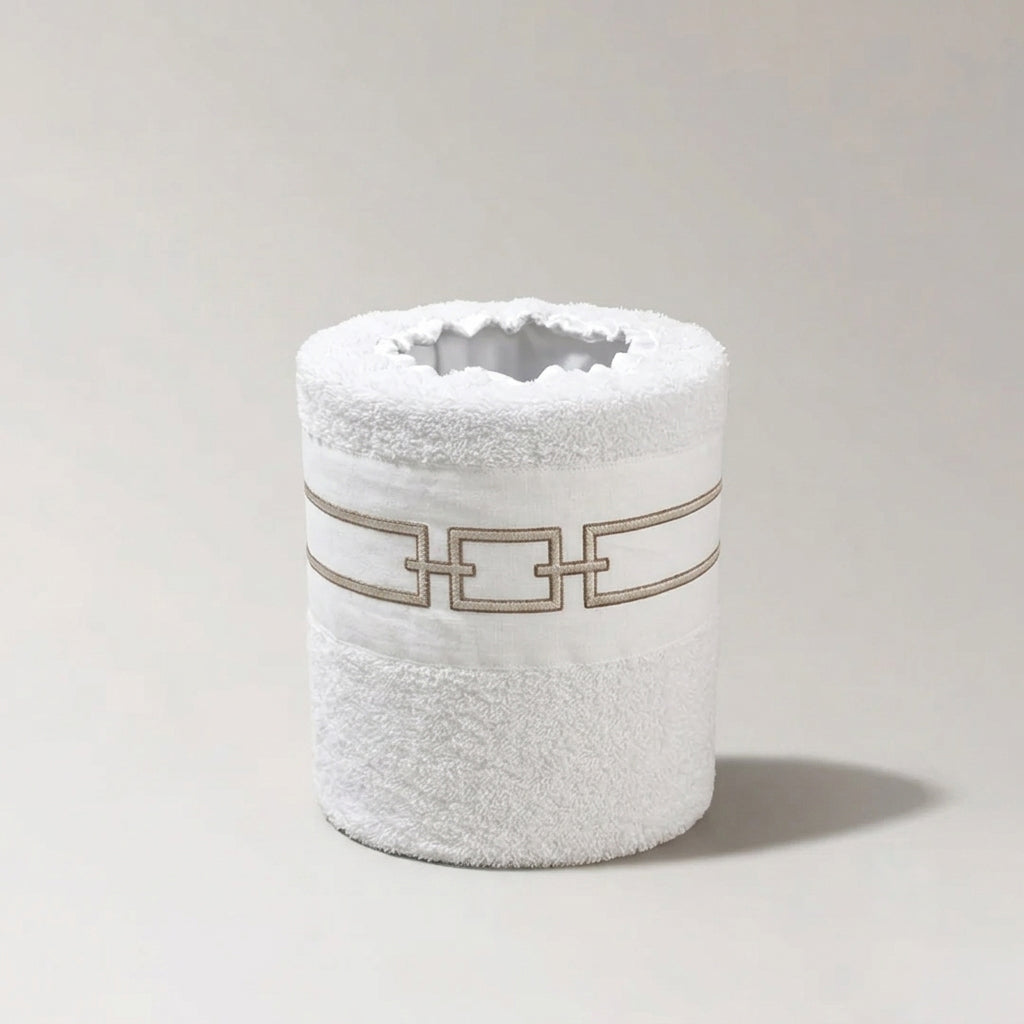 CATENE - CESTINO BIANCO/BEIGE DORATO