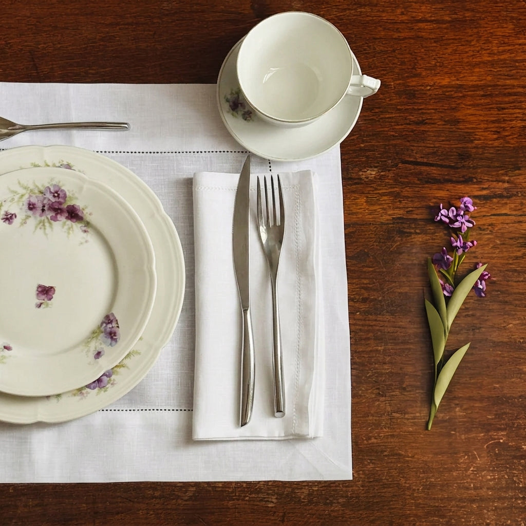 PLACEMAT WHITE - A JOUR