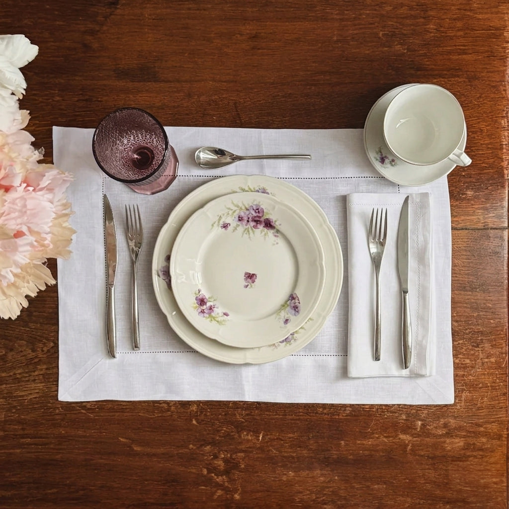 PLACEMAT WHITE - A JOUR