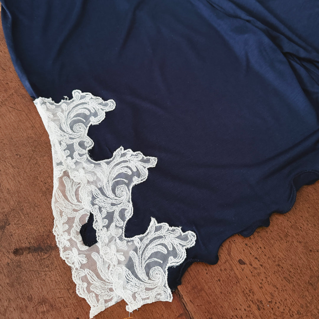 PIGIAMA LALLA MANICA CORTA - BLU