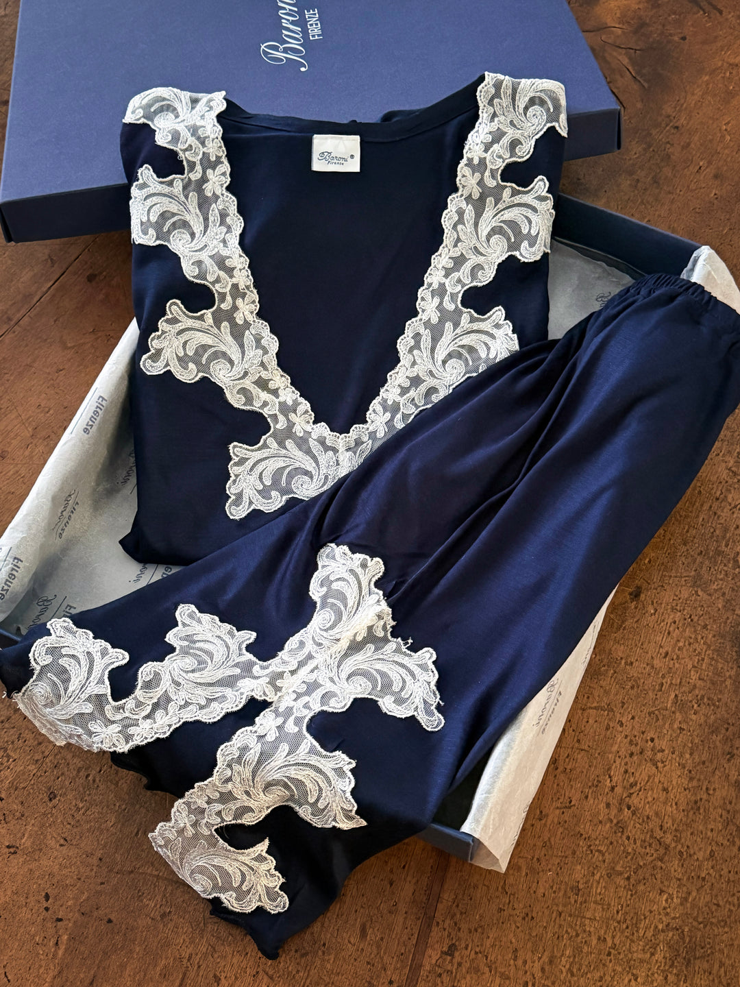 PIGIAMA LALLA MANICA CORTA - BLU