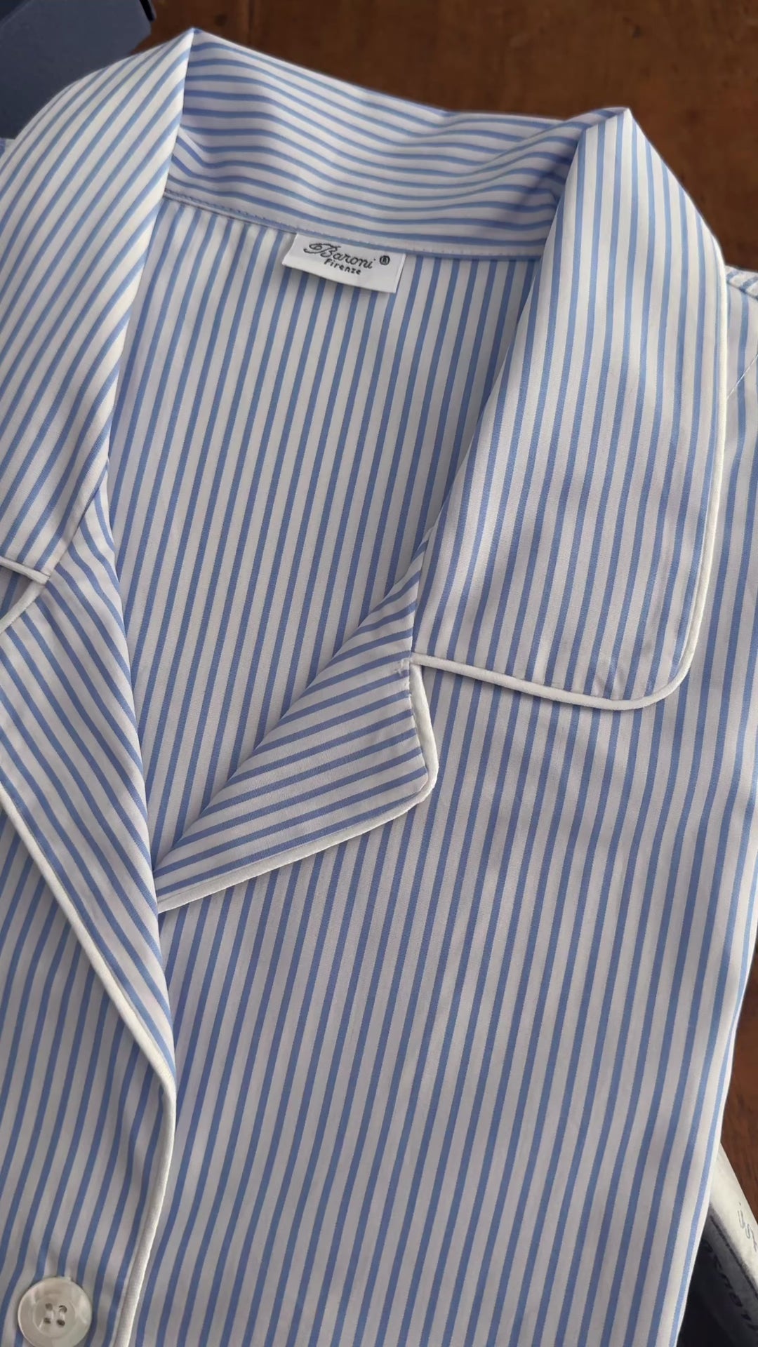 STRIPED PYJAMA LIGHT BLUE - WOMAN