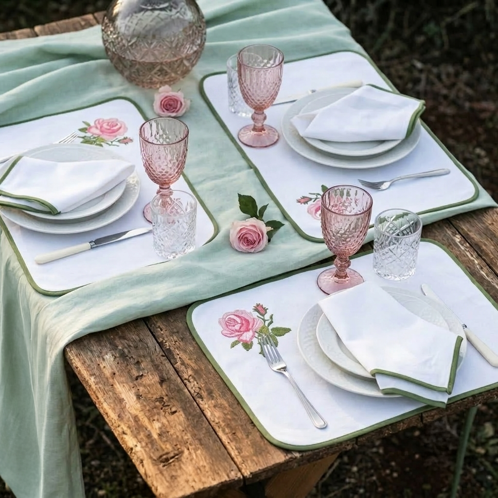 PLACEMAT SET - ROSE