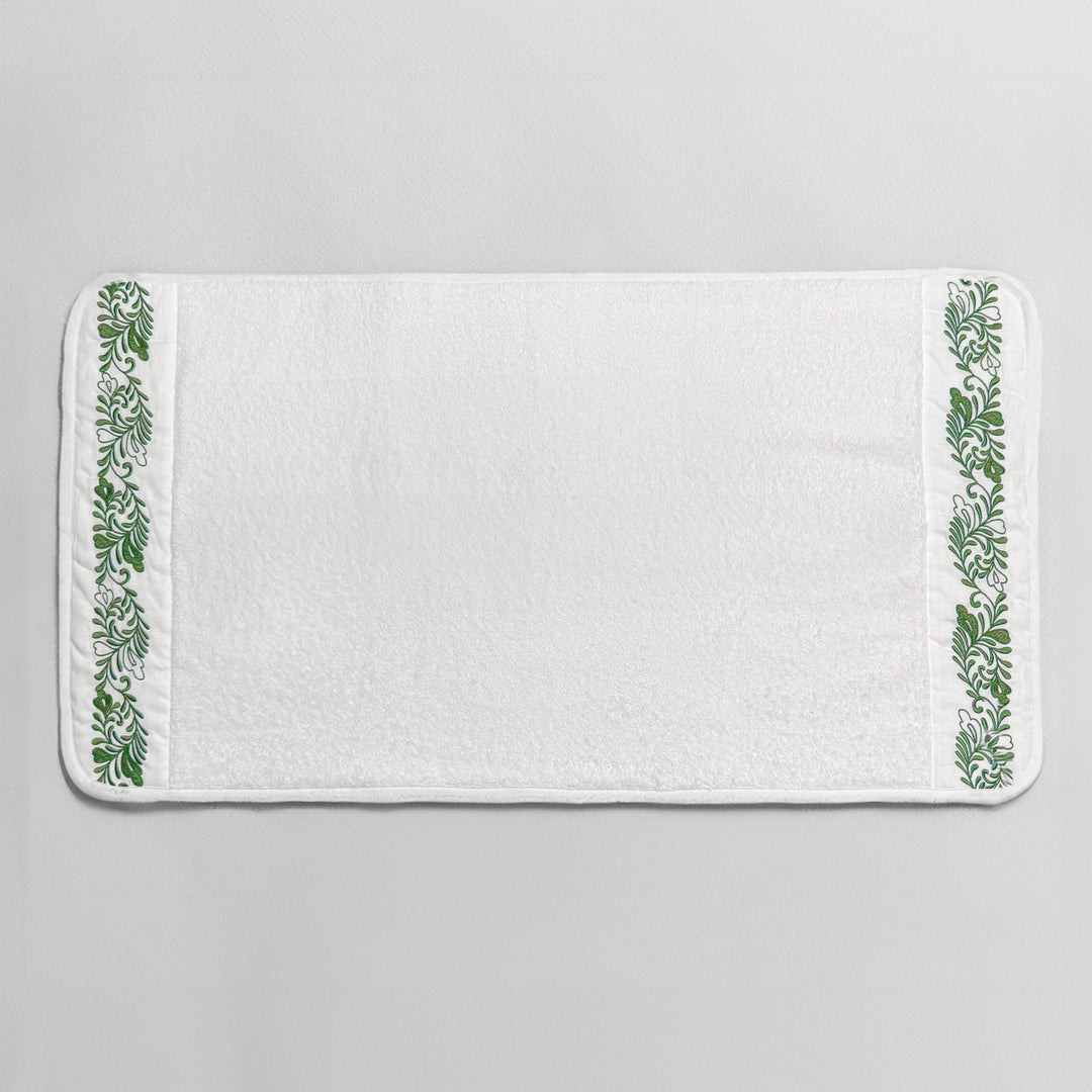 AREALE TERRY MAT - WHITE/GREEN